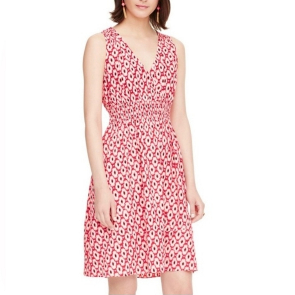 Kate Spade Dress Red Posy Print - Women's Size Small